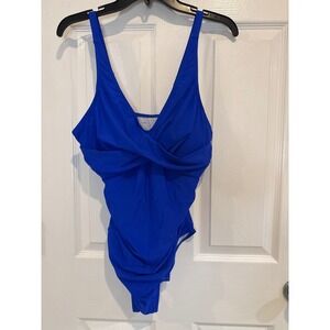 Twist Front One Piece Swimsuit Tummy‎ Control Bathing Suit